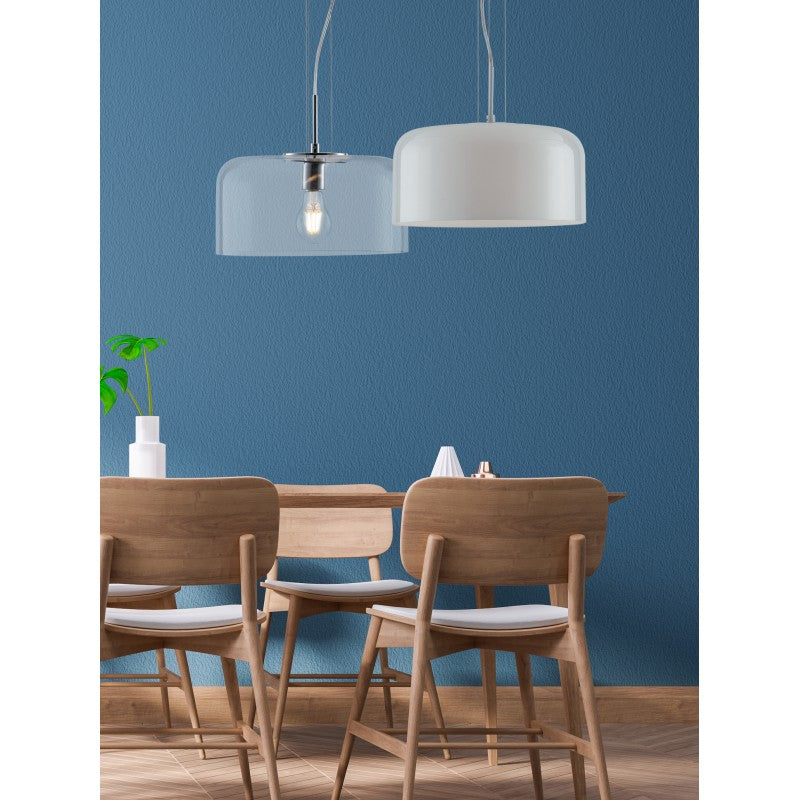 SUSPENSION GIBUS SMOKE 1XE27 35X35X150CM